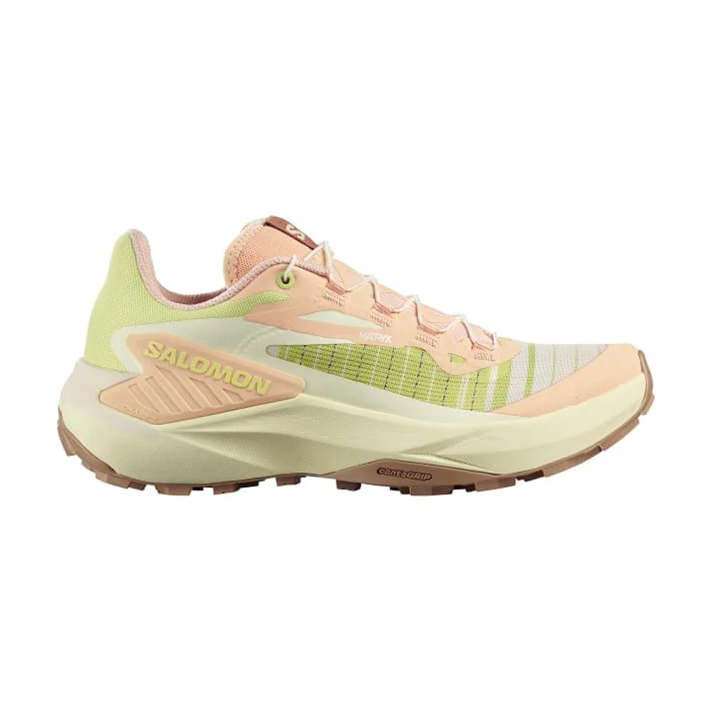 ZAPATILLAS SALOMON GENESIS MUJER - Almond Cream / Transparent Yellow / Sunny Lime
