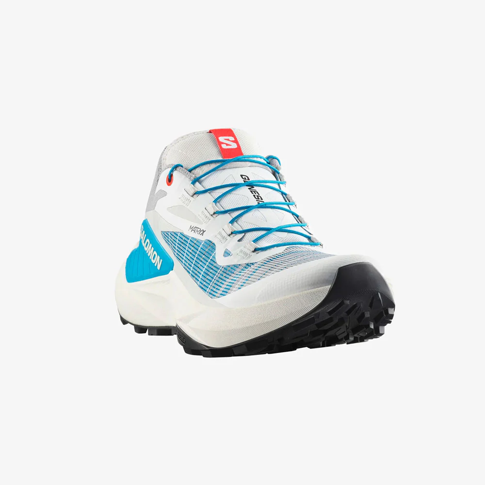 ZAPATILLAS SALOMON GENESIS MUJER - White / Lunar Rock / Transcend Blue - Image 2