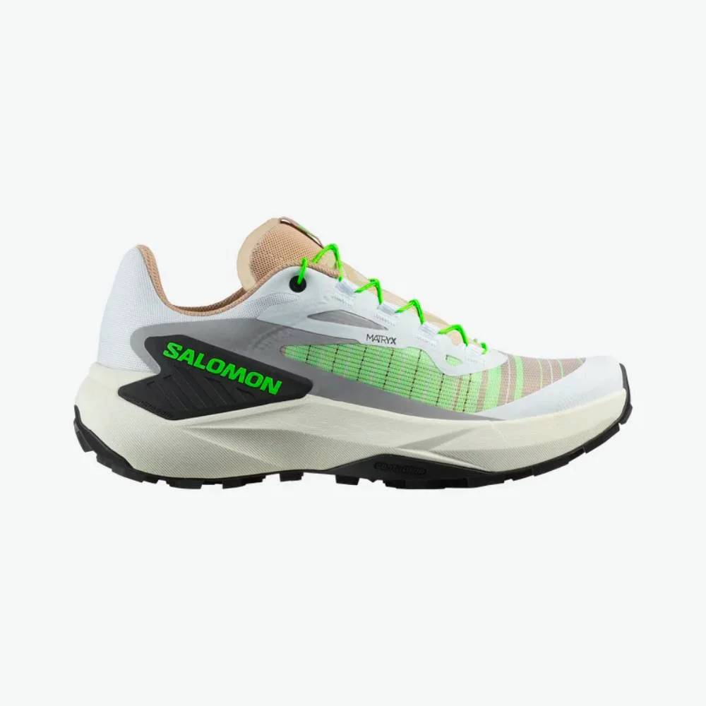 ZAPATILLAS SALOMON GENESIS MUJER - White / Oxford Tan / Green Gecko