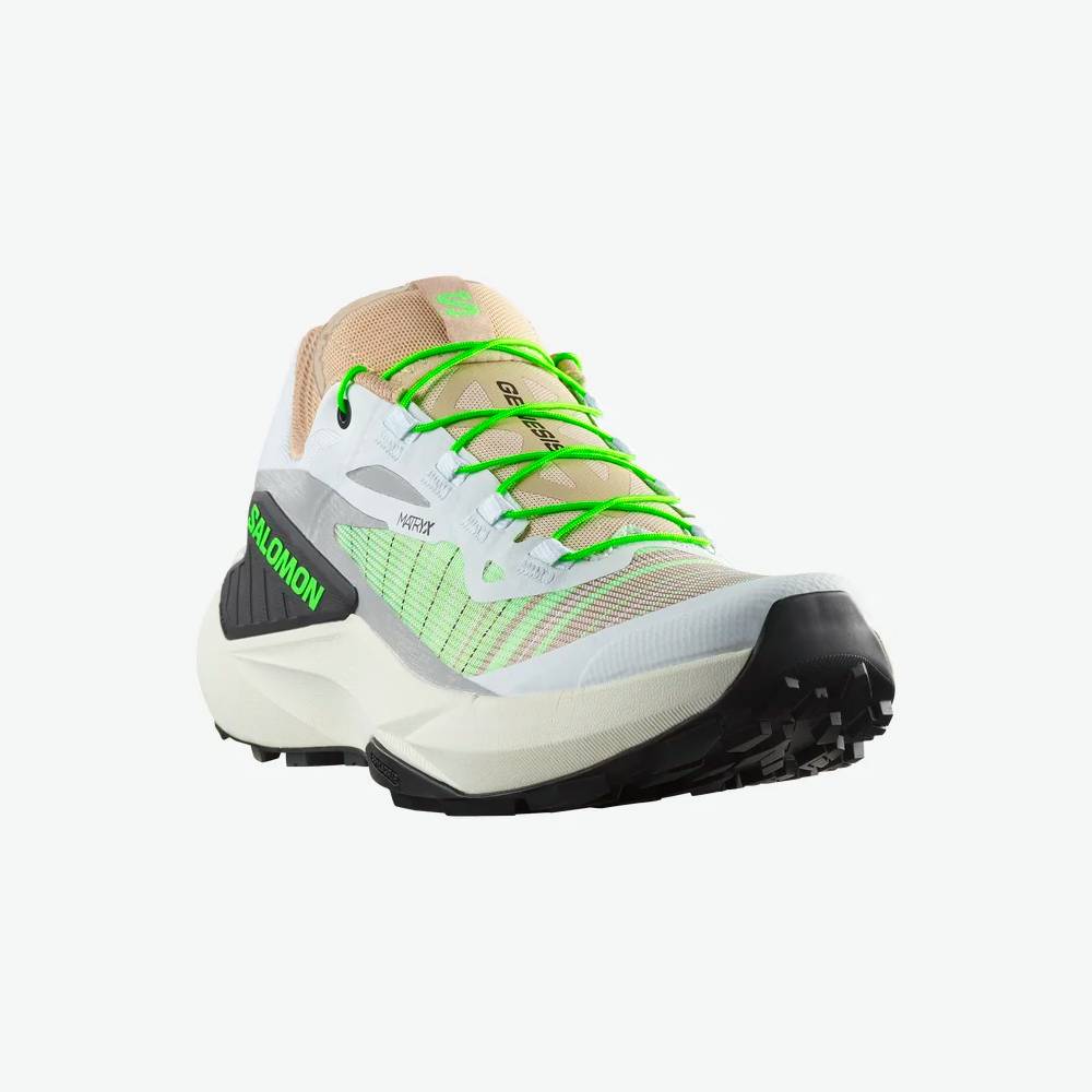 ZAPATILLAS SALOMON GENESIS MUJER - White / Oxford Tan / Green Gecko - Image 2