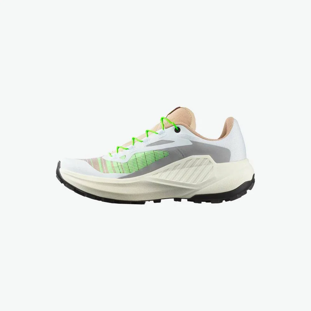 ZAPATILLAS SALOMON GENESIS MUJER - White / Oxford Tan / Green Gecko - Image 5