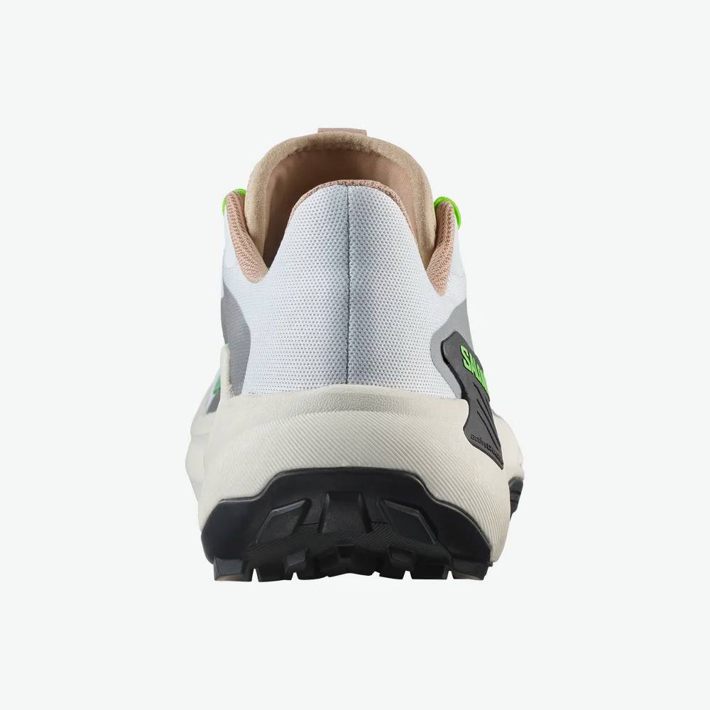 ZAPATILLAS SALOMON GENESIS MUJER - White / Oxford Tan / Green Gecko - Image 6