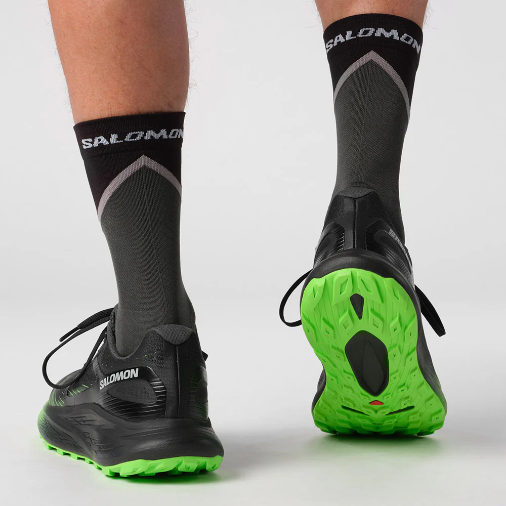 ZAPATILLAS SALOMON GLIDE MAX TR - India Ink / Black / Green Gecko - Image 8