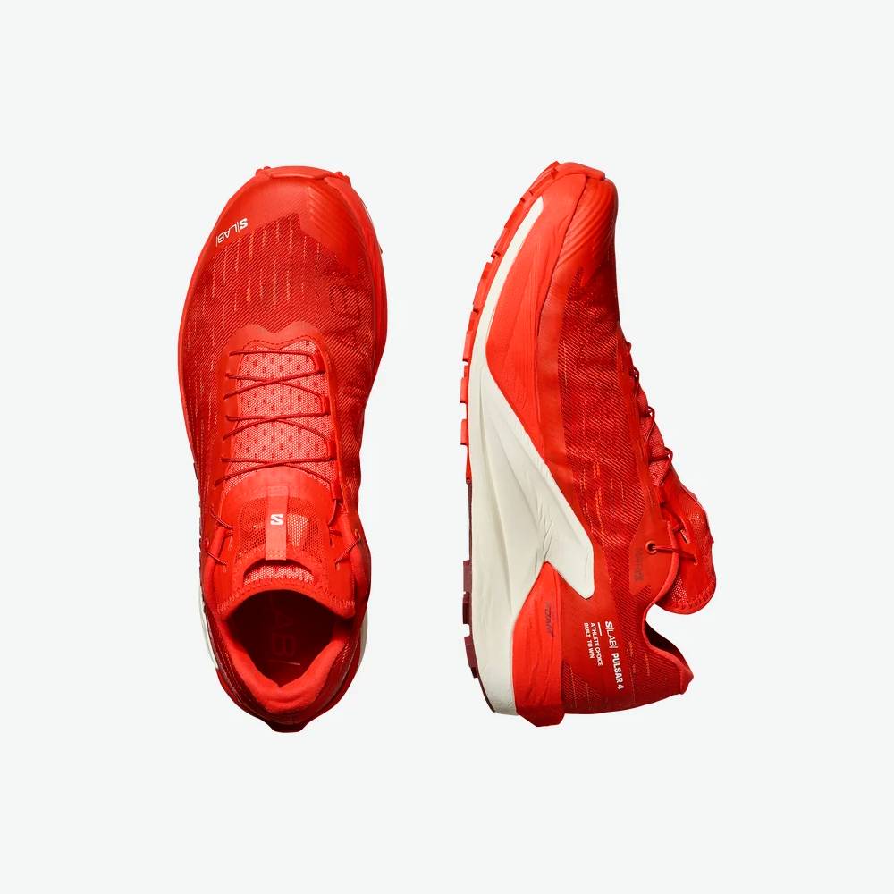 ZAPATILLAS SALOMON S/LAB PULSAR 4 - Fiery Red / Vanilla Ice / Andorra - Image 3
