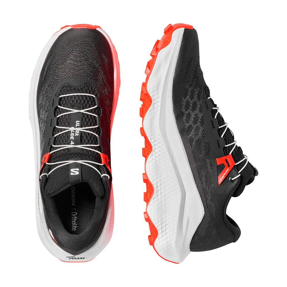 ZAPATILLAS SALOMON ULTRA GLIDE 4 - Black / White / Fiery Red - Image 7