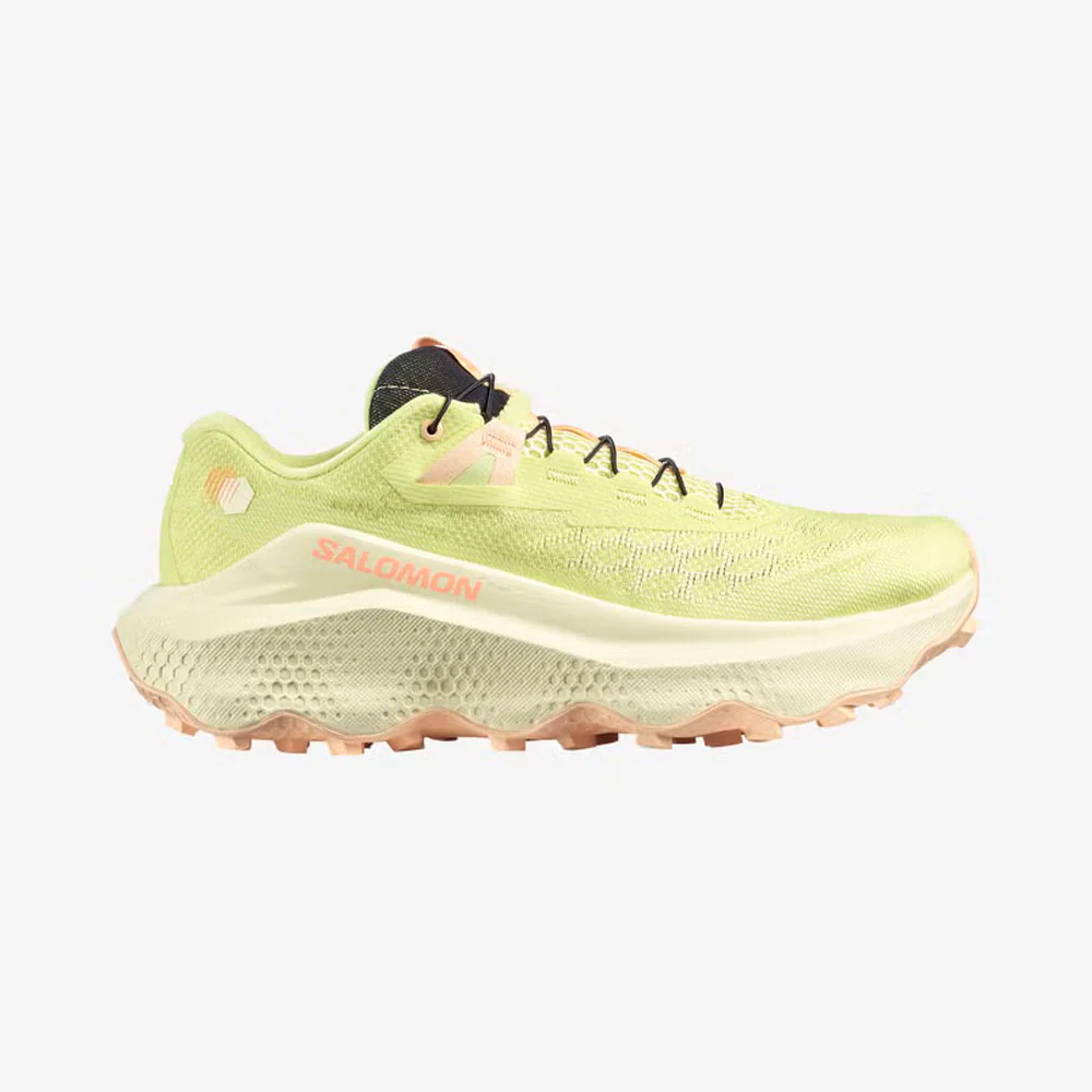 ZAPATILLAS SALOMON ULTRA GLIDE 4 MUJER - Sunny Lime / Transparent Yellow / Almond Cream