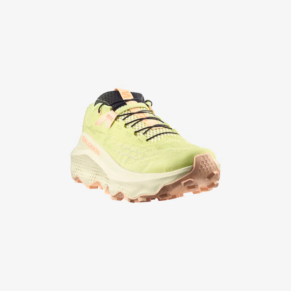 ZAPATILLAS SALOMON ULTRA GLIDE 4 MUJER - Sunny Lime / Transparent Yellow / Almond Cream - Image 2