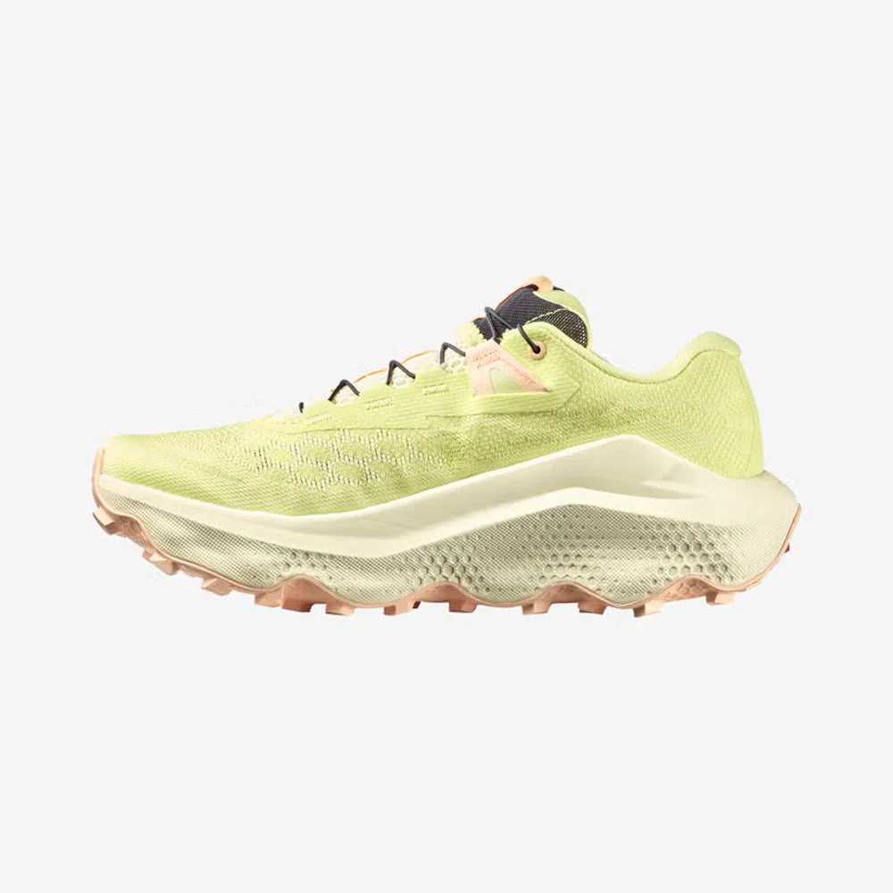 ZAPATILLAS SALOMON ULTRA GLIDE 4 MUJER - Sunny Lime / Transparent Yellow / Almond Cream - Image 6