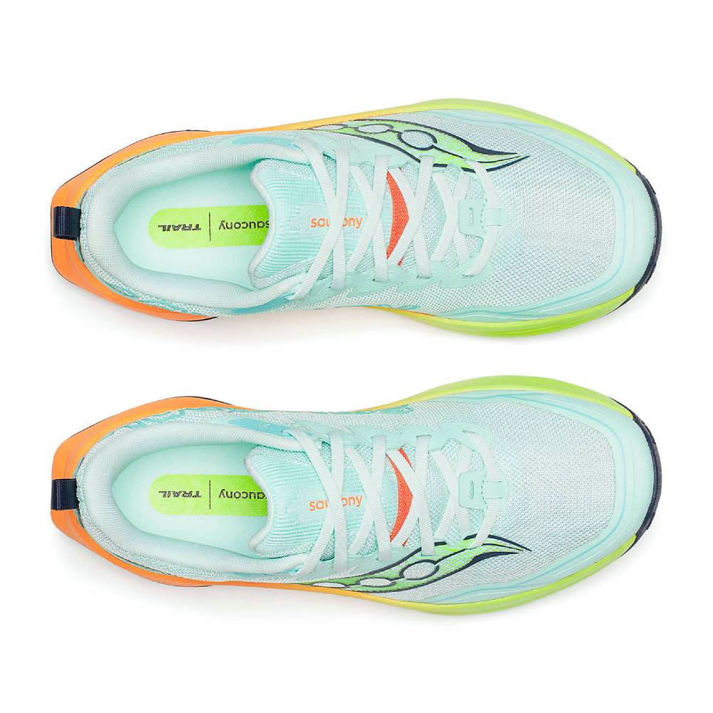 ZAPATILLAS SAUCONY PEREGRINE 16 MUJER - Aqua / Citron - Image 6