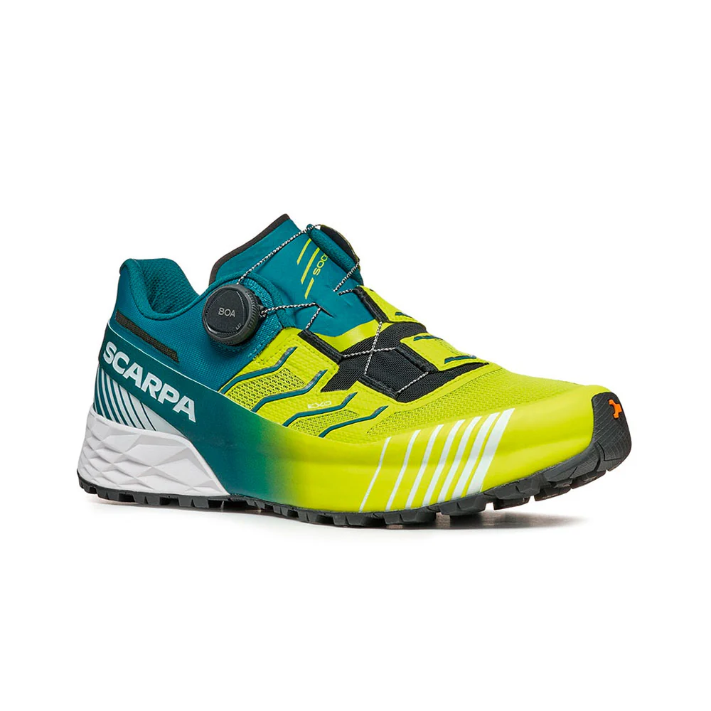 ZAPATILLAS SCARPA RIBELLE RUN KALIBRA HT - Lime Green / Deep Lagoon - Image 2