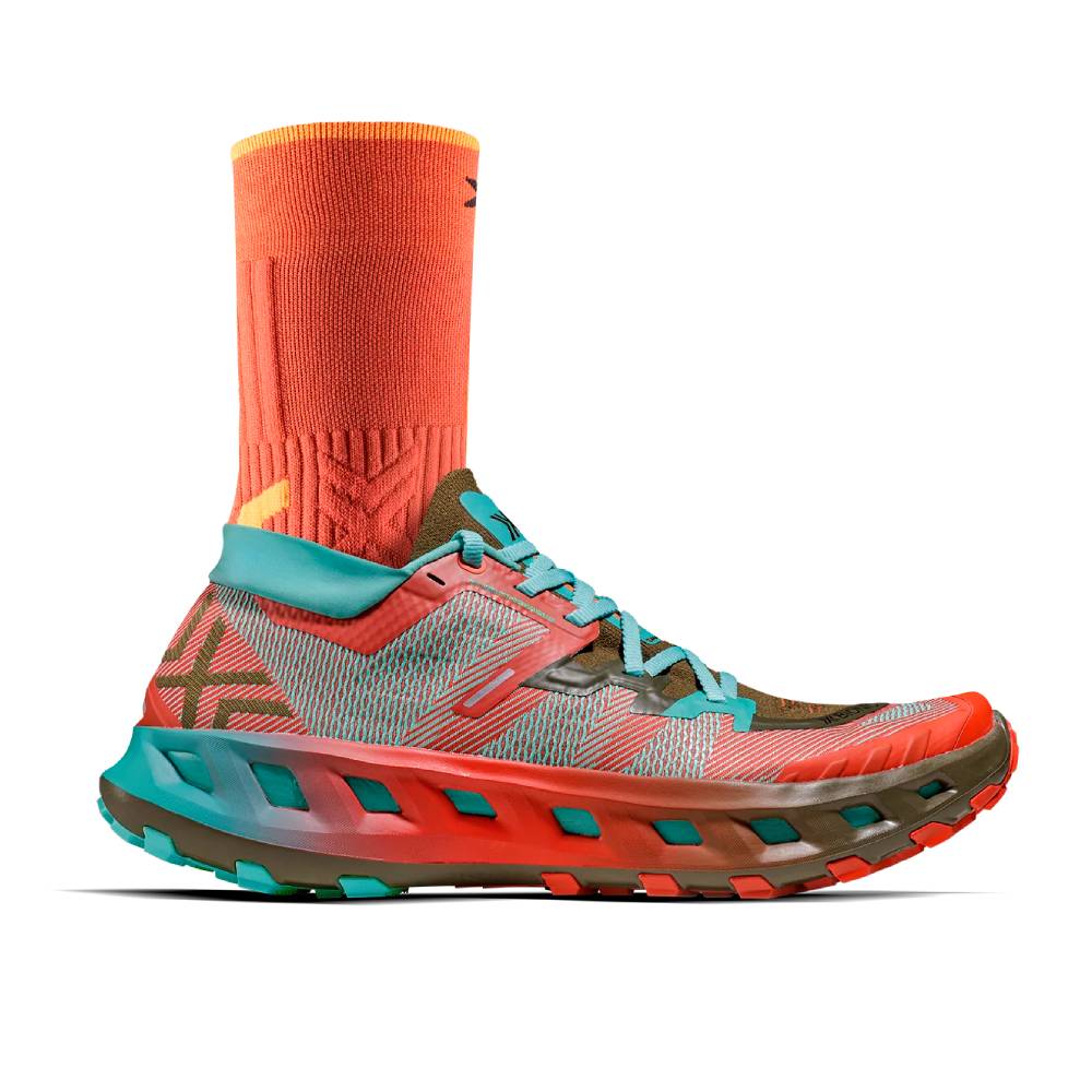 ZAPATILLAS X-BIONIC TERRASKIN X02 - Burnt Red / Aqua / Dark Kaki - Image 3